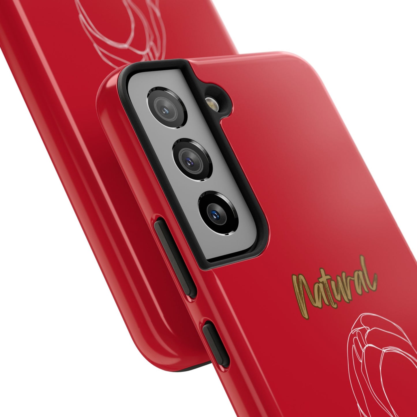 Natural Woman Towel Wrapped (WL)Tough Phone Cases DARK RED
