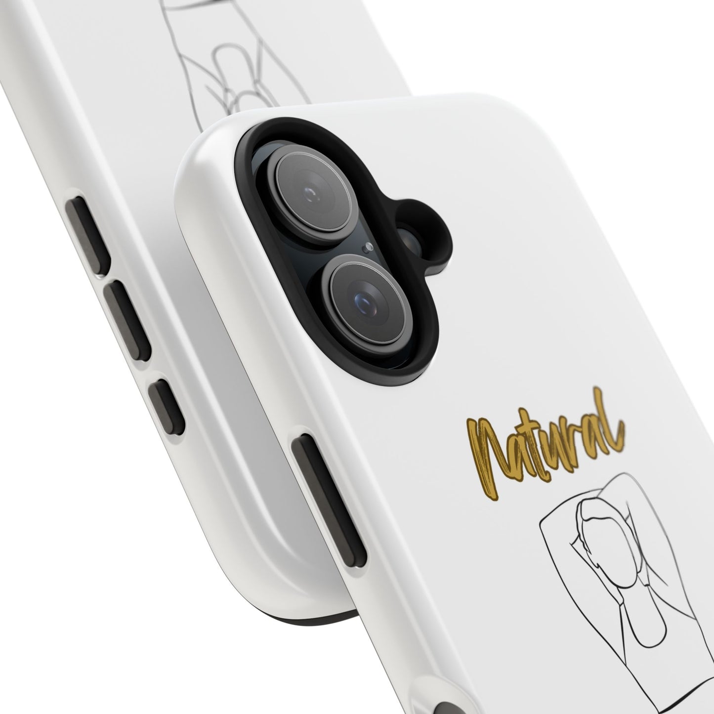 Natural Woman I Love Me (BL)Tough Phone Cases WHITE
