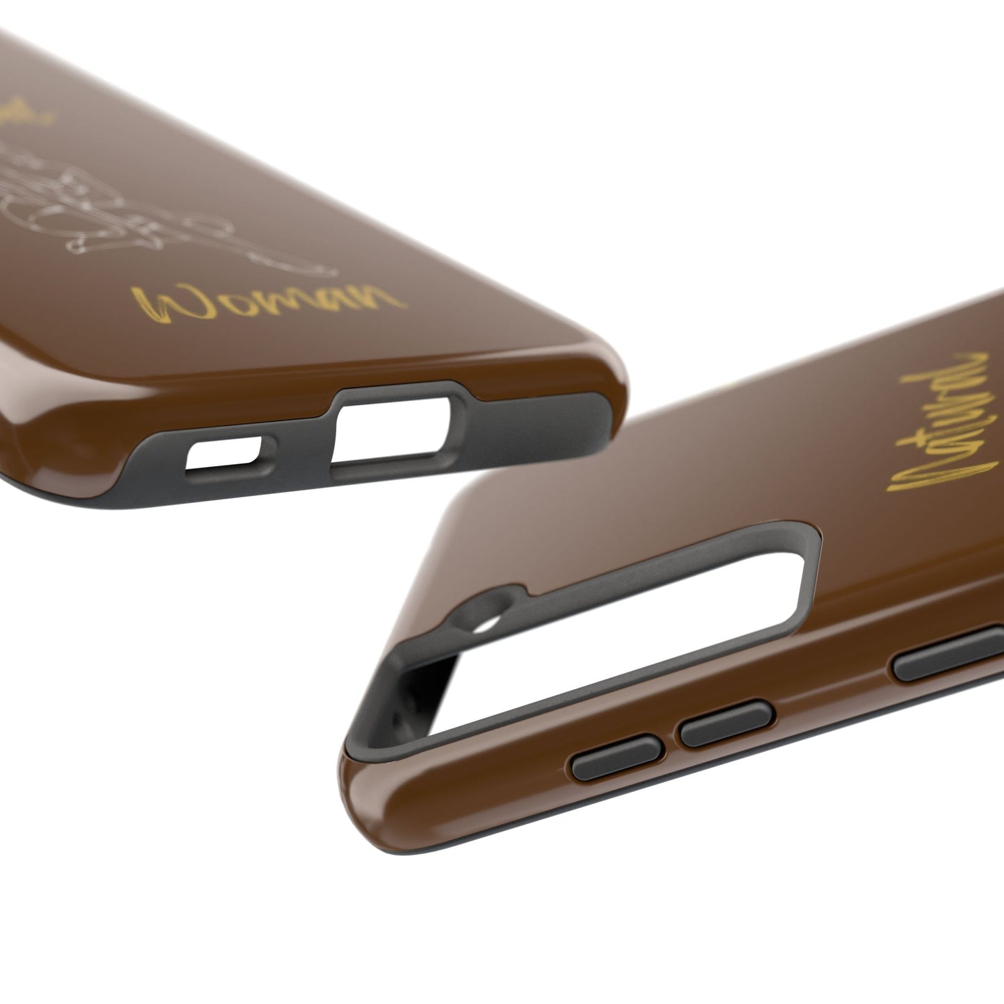 Natural Woman Shoulder Action (WL)Tough Phone Cases BROWN