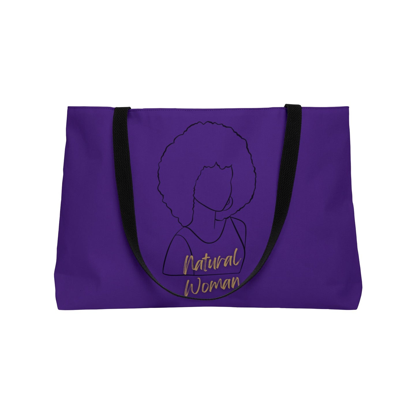 Natural Woman Afro (BL) Weekender Tote Bag PURPLE