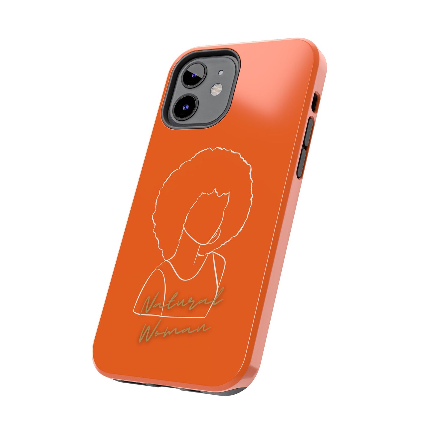 Natural Woman Afro (WL)Tough Phone Cases ORANGE