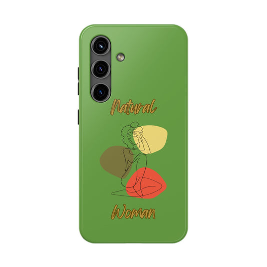 Natural Woman Colorful Pose (BL)Tough Phone Cases GREEN