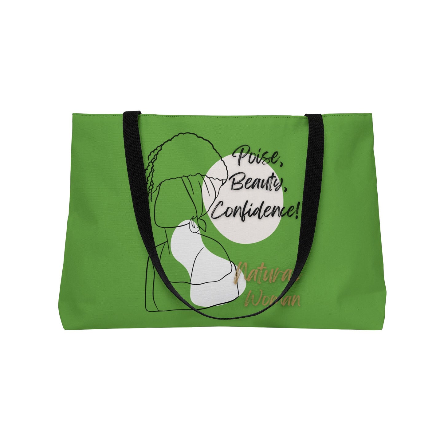 Natural Woman Puff (BL) Weekender Tote Bag GREEN