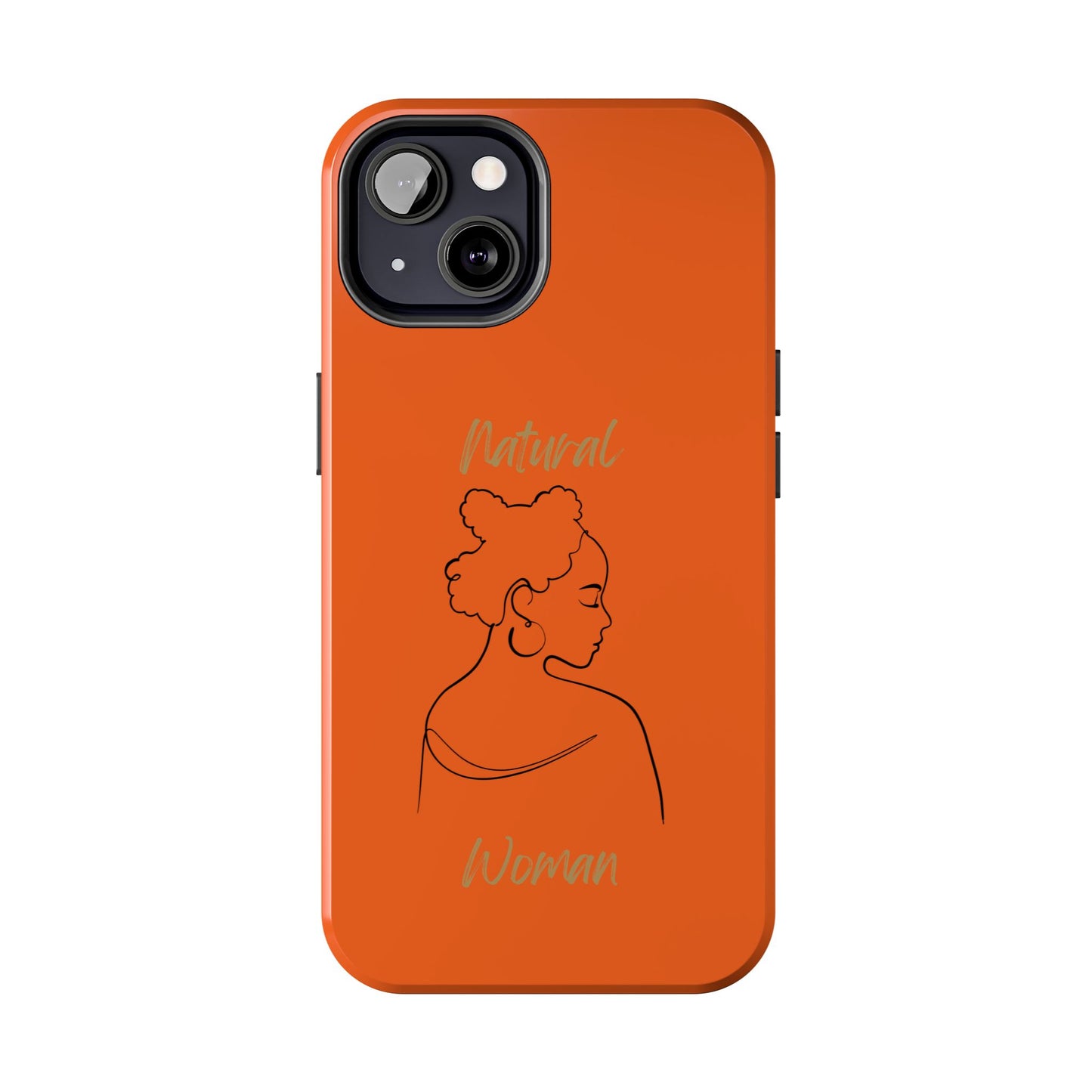 Natural Woman Twists (BL) Tough Phone Cases ORANGE