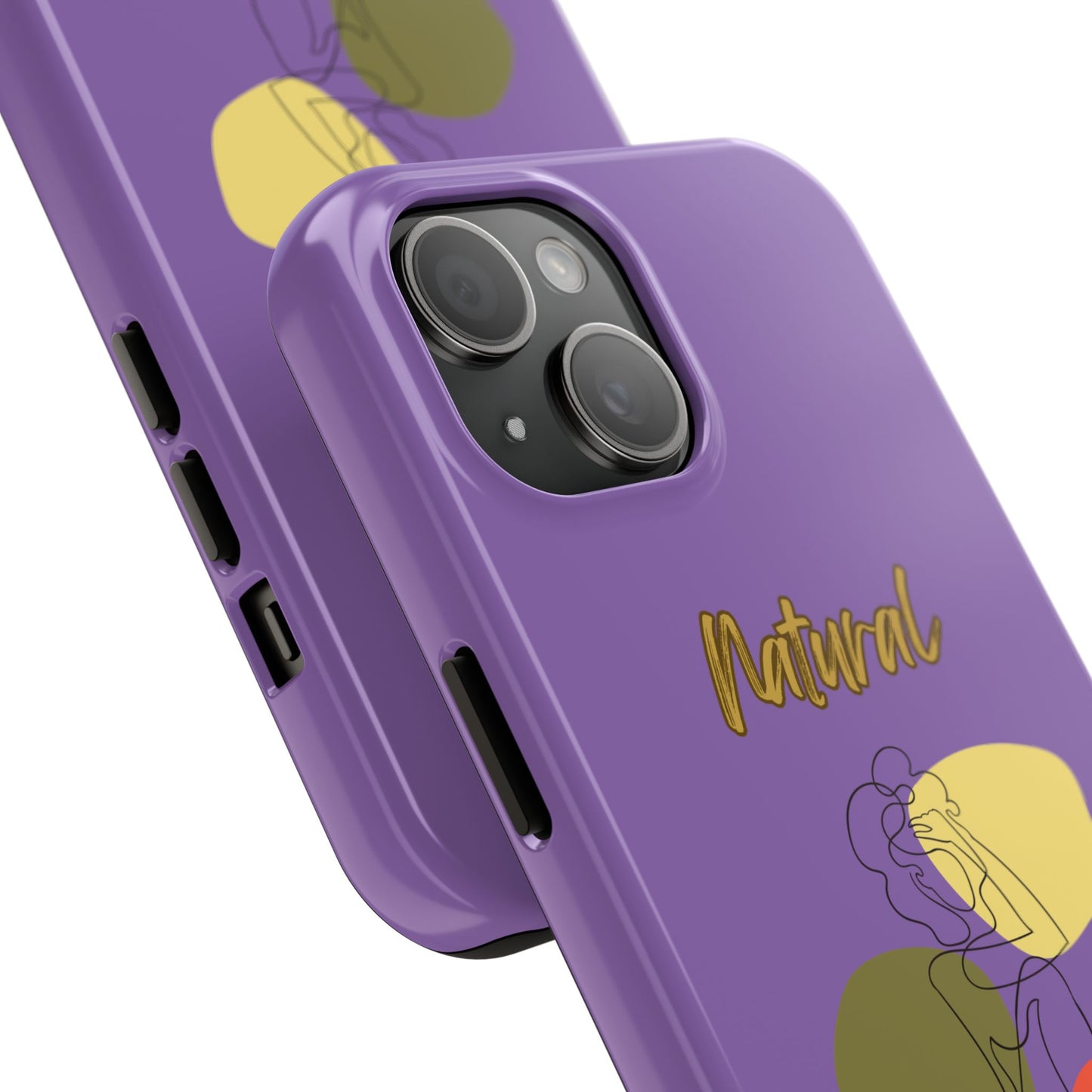 Natural Woman Colorful Pose (BL)Tough Phone Cases LIGHT PURPLE