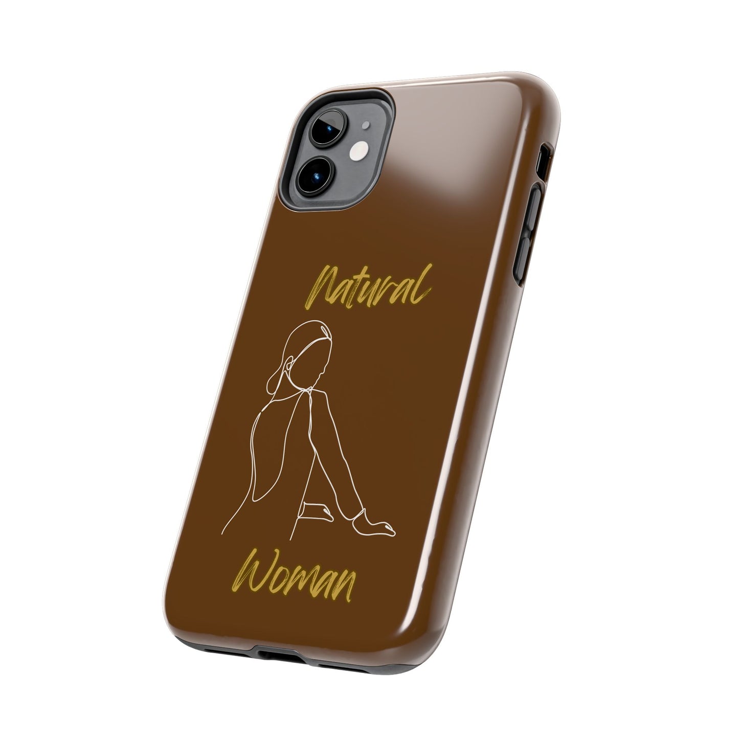 Natural Woman Hands Free (WL)Tough Phone Cases BROWN