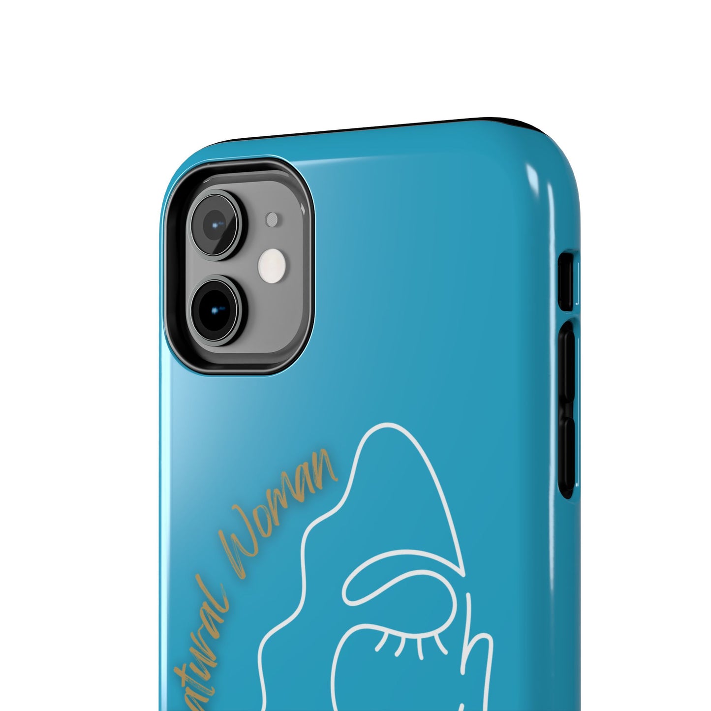 Natural Woman Half Face (WL)Tough Phone Case TURQUOISE