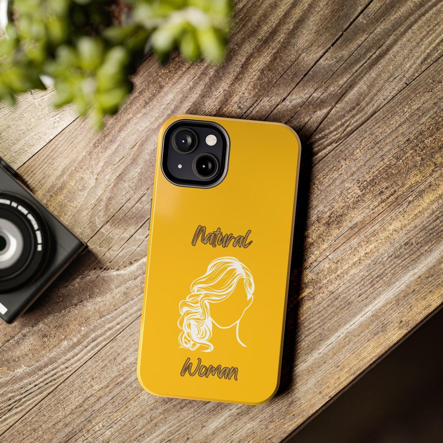 Natural Woman Long Curl (WL)Tough Phone Cases YELLOW