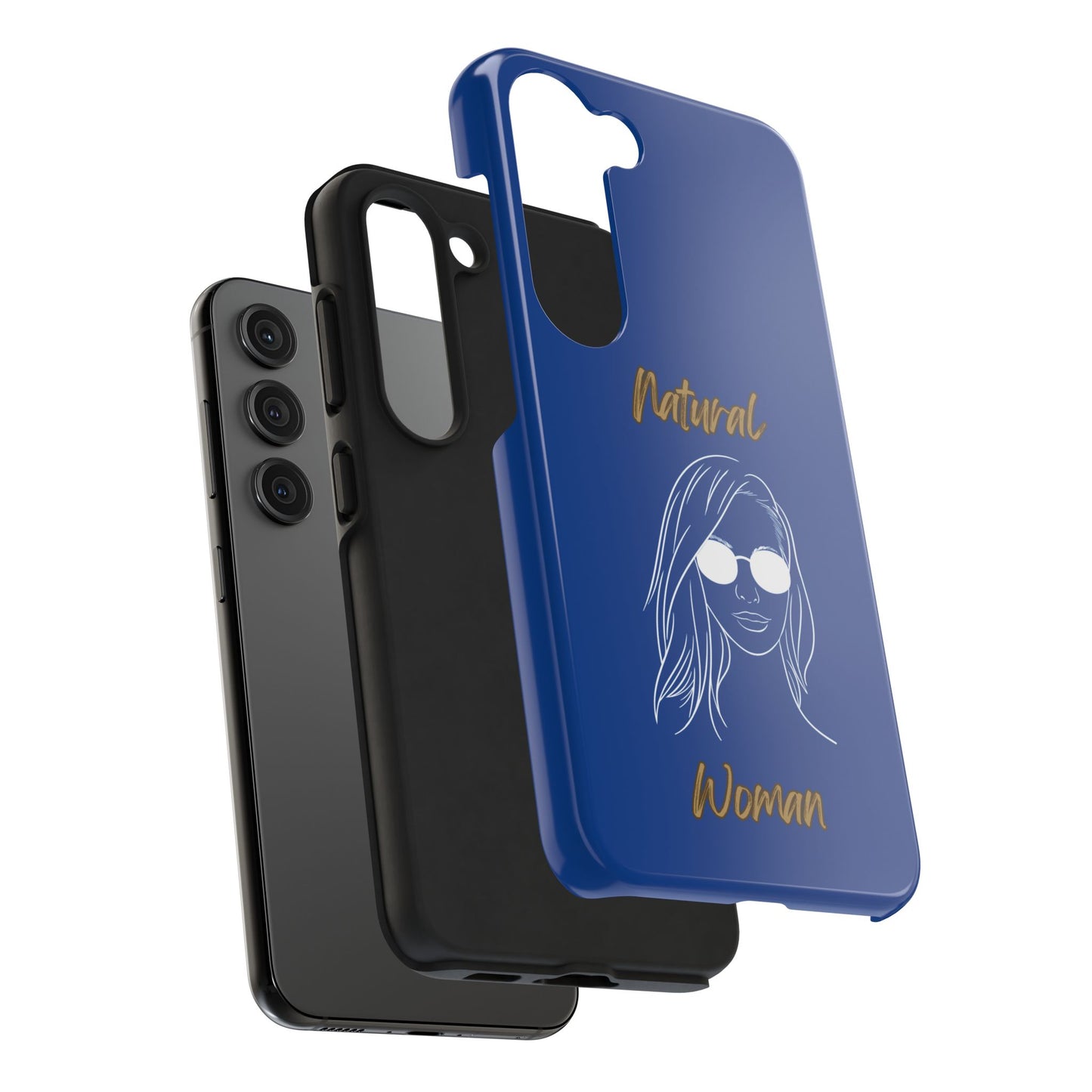 Natural Woman Shades (WL)Tough Phone Cases DARK BLUE