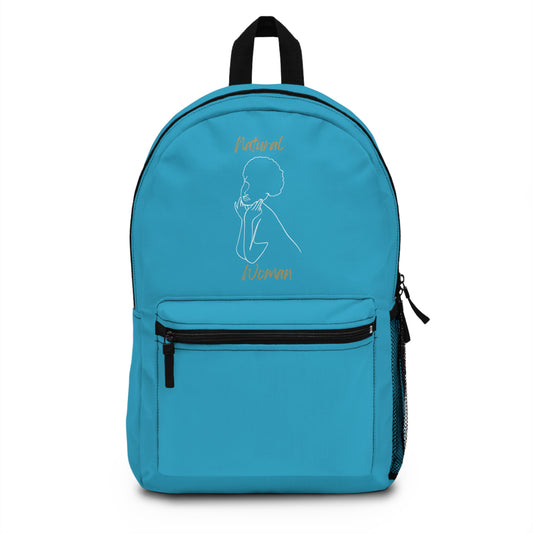 Natural Woman Cute Afro (WL) Backpack TURQUOISE