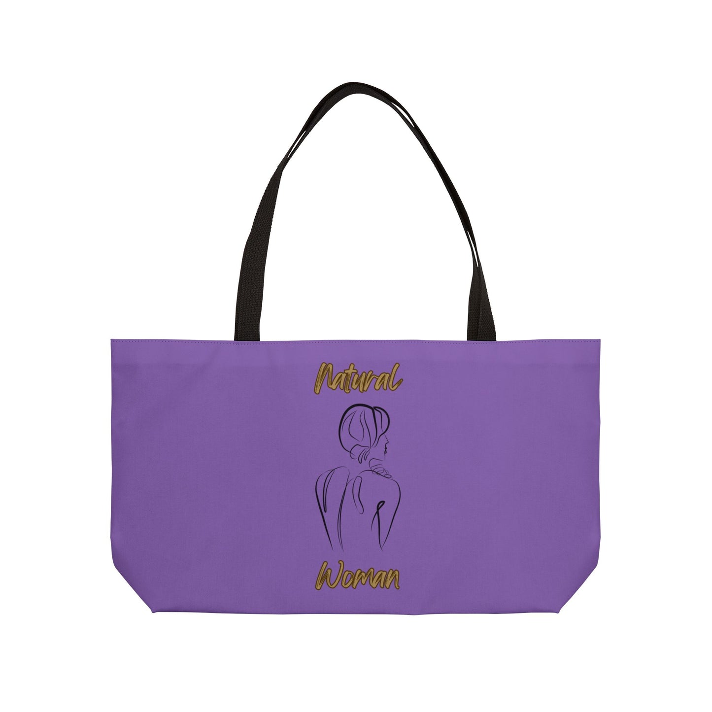 Natural Woman Back (BL) Weekender Tote Bag LIGHT PURPLE
