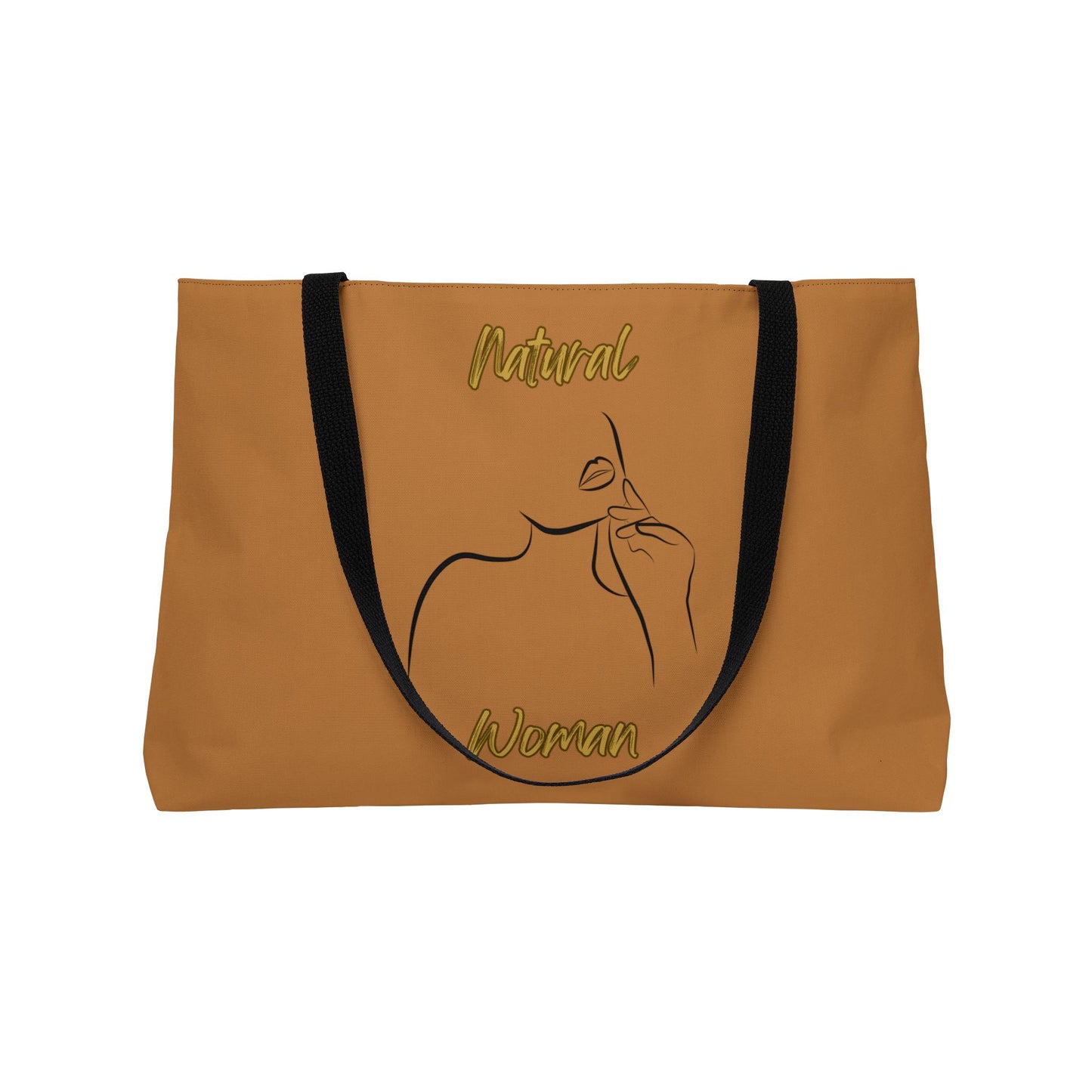 Natural Woman Chin Up (BL) Weekender Tote Bag LIGHT BROWN