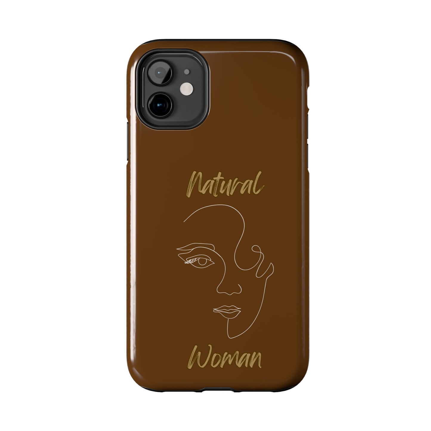Natural Woman Looking (WL) Tough Phone Cases BROWN