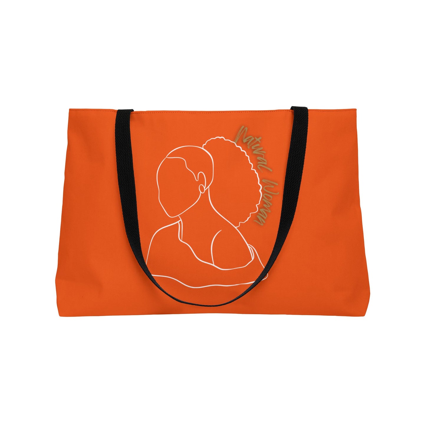 Natural Woman Behind Head (WL) Weekender Tote Bag ORANGE