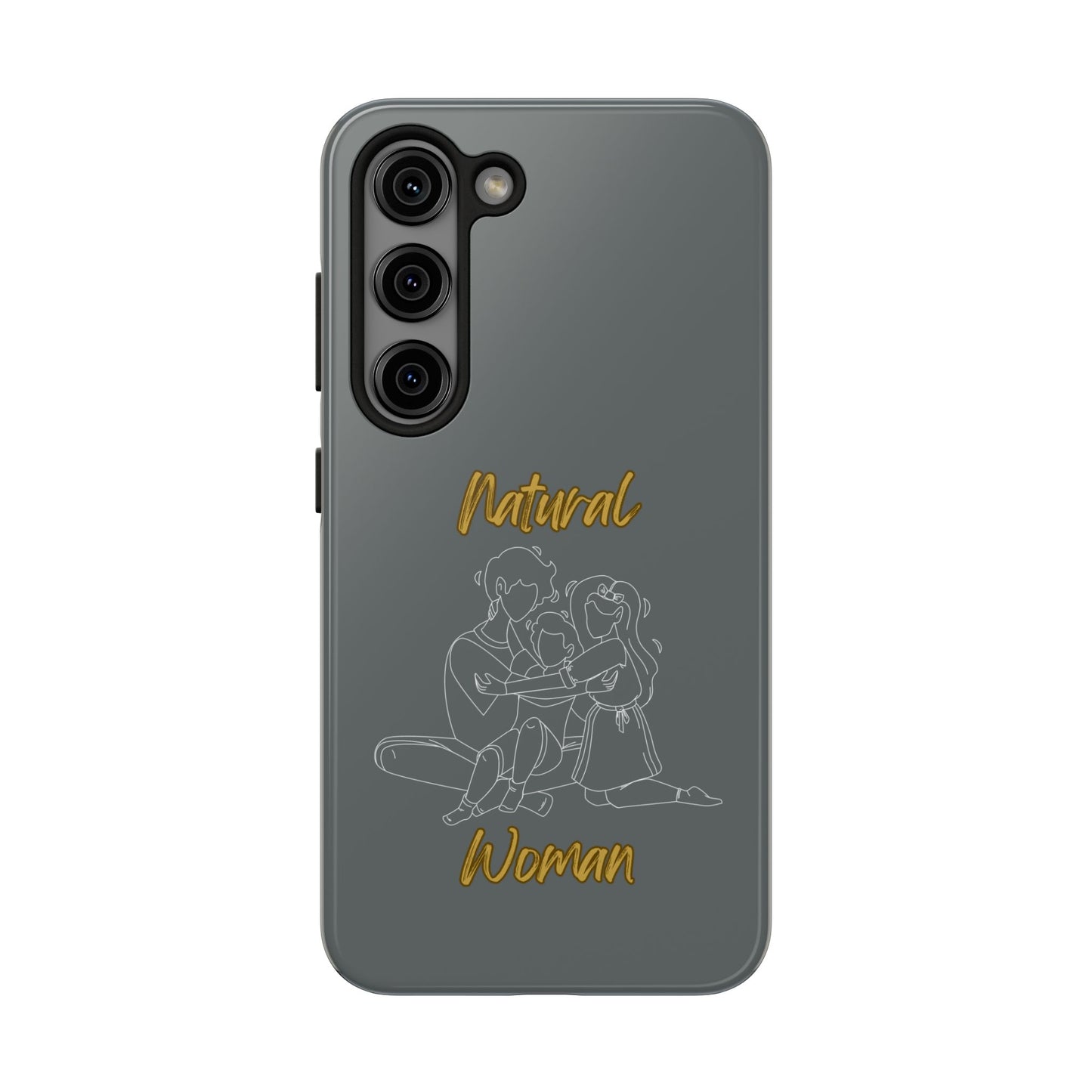 Natural Woman Bear Hugs (WL) Tough Phone Cases DARK GREY
