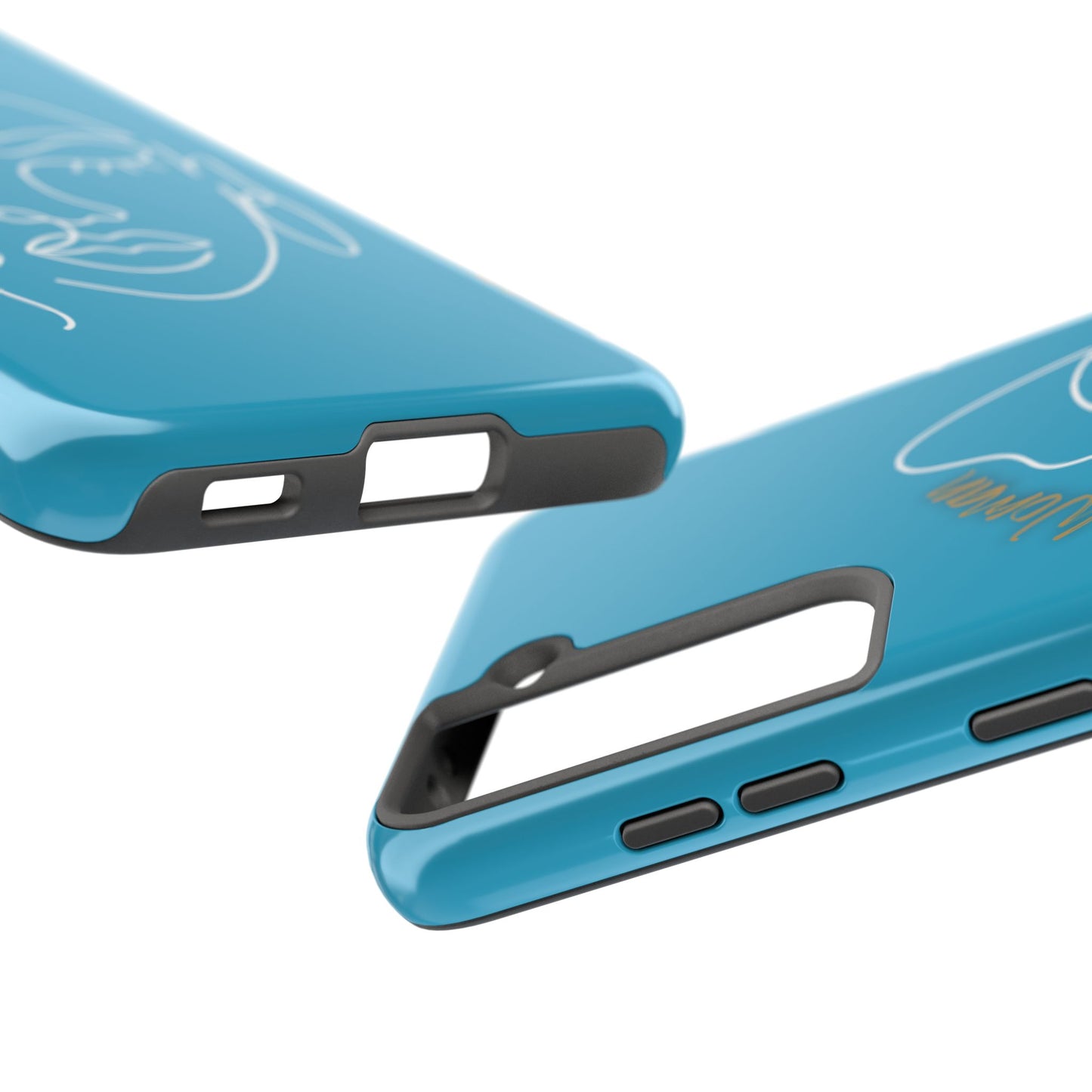 Natural Woman Half Face (WL)Tough Phone Case TURQUOISE