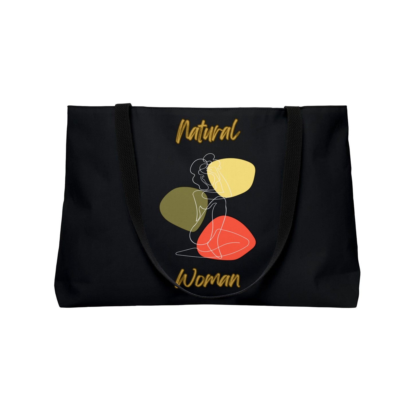 Natural Woman Colorful Pose (WL) Weekender Tote Bag BLACK