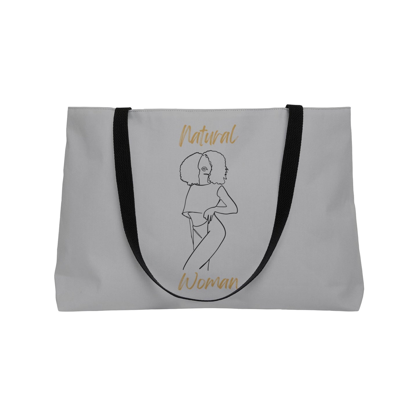 Natural Woman Pose (BL) Weekender Tote Bag LIGHT GREY