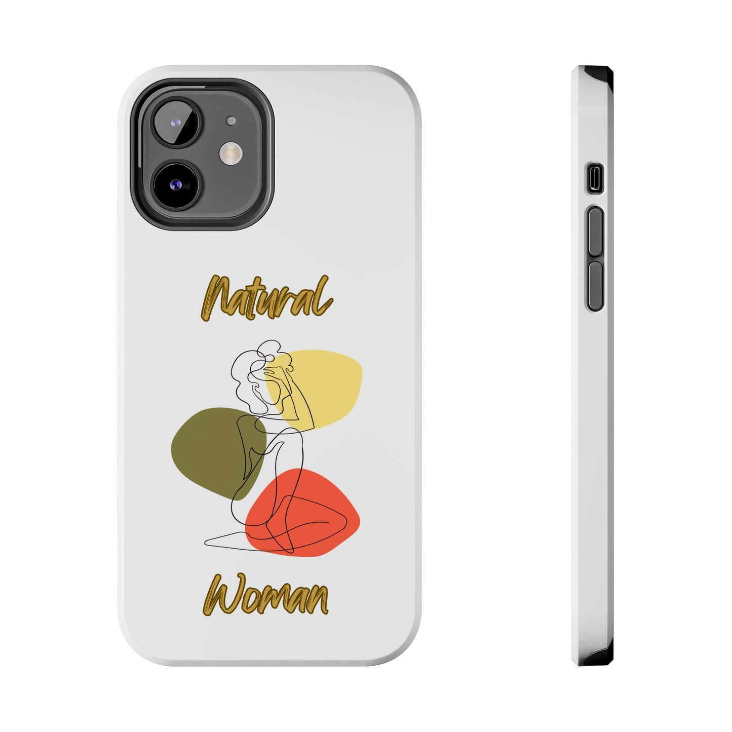 Natural Woman Colorful Pose (BL)Tough Phone Cases WHITE