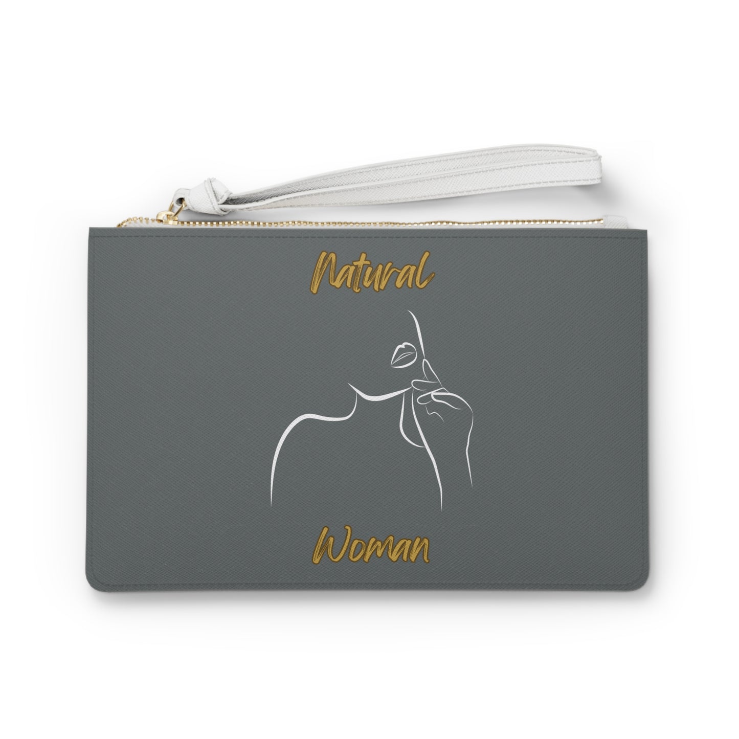 Natural Woman Chin Up (WL) Clutch Bag DARK GREY