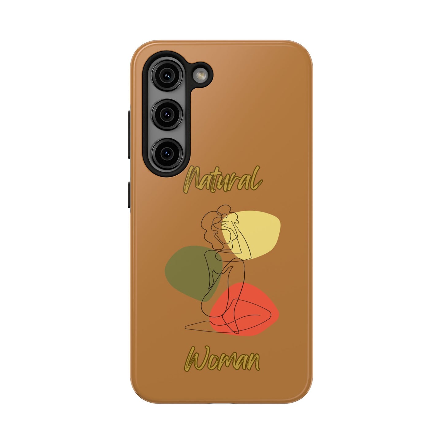 Natural Woman Colorful Pose (BL)Tough Phone Cases LIGHT BROWN