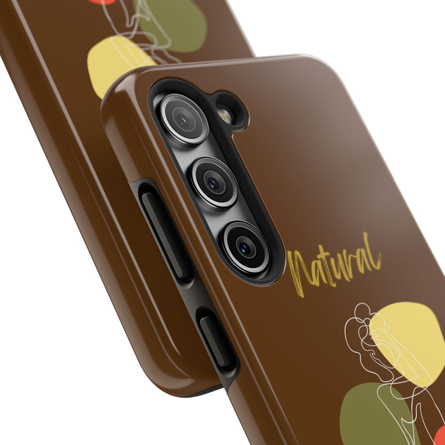 Natural Woman Colorful Pose (WL)Tough Phone Cases BROWN