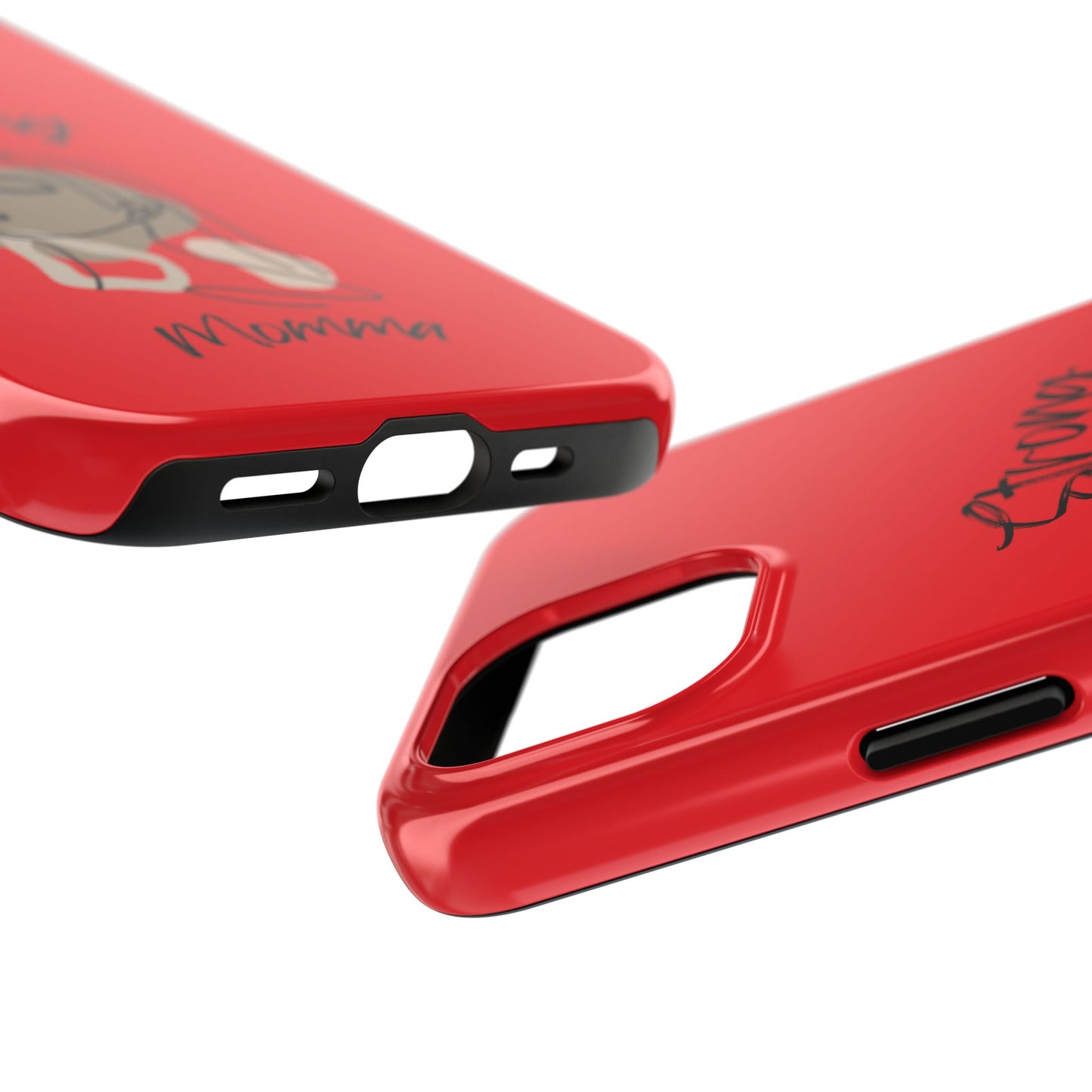 STRONG MOMMA Samsung Galaxy Tough Phone Cases (BL) Red