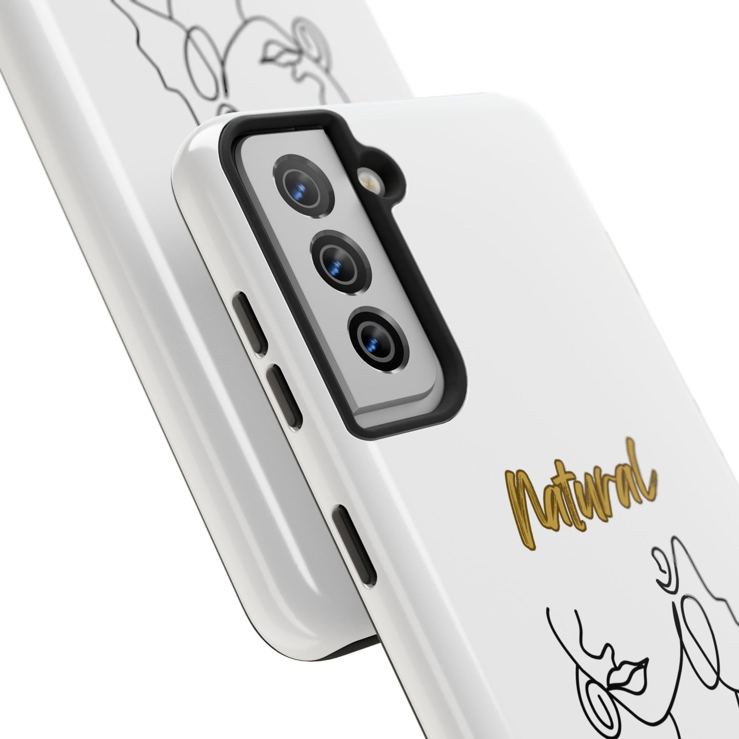 Natural Woman Lips (BL)Tough Phone Cases WHITE