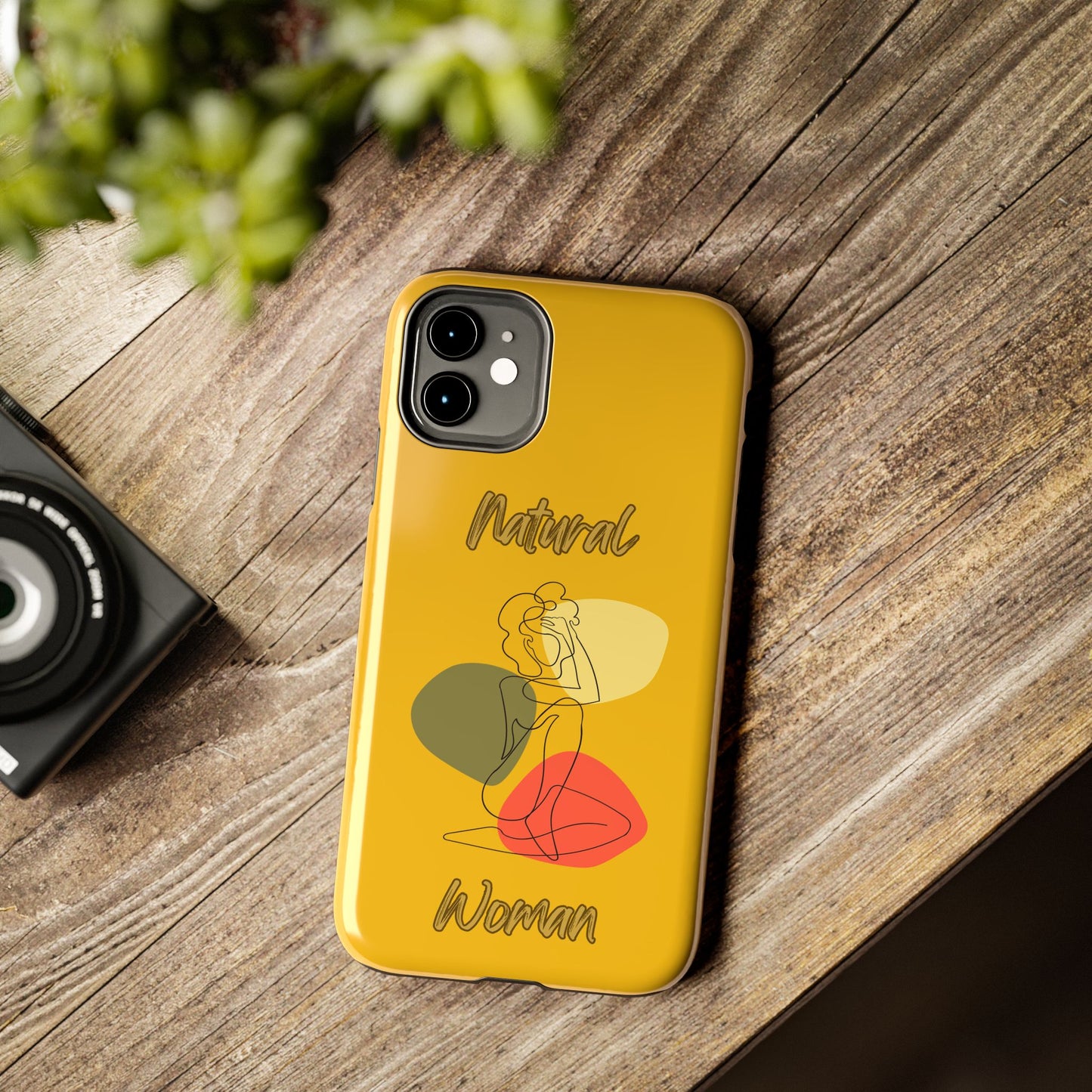 Natural Woman Colorful Pose (BL)Tough Phone Cases YELLOW