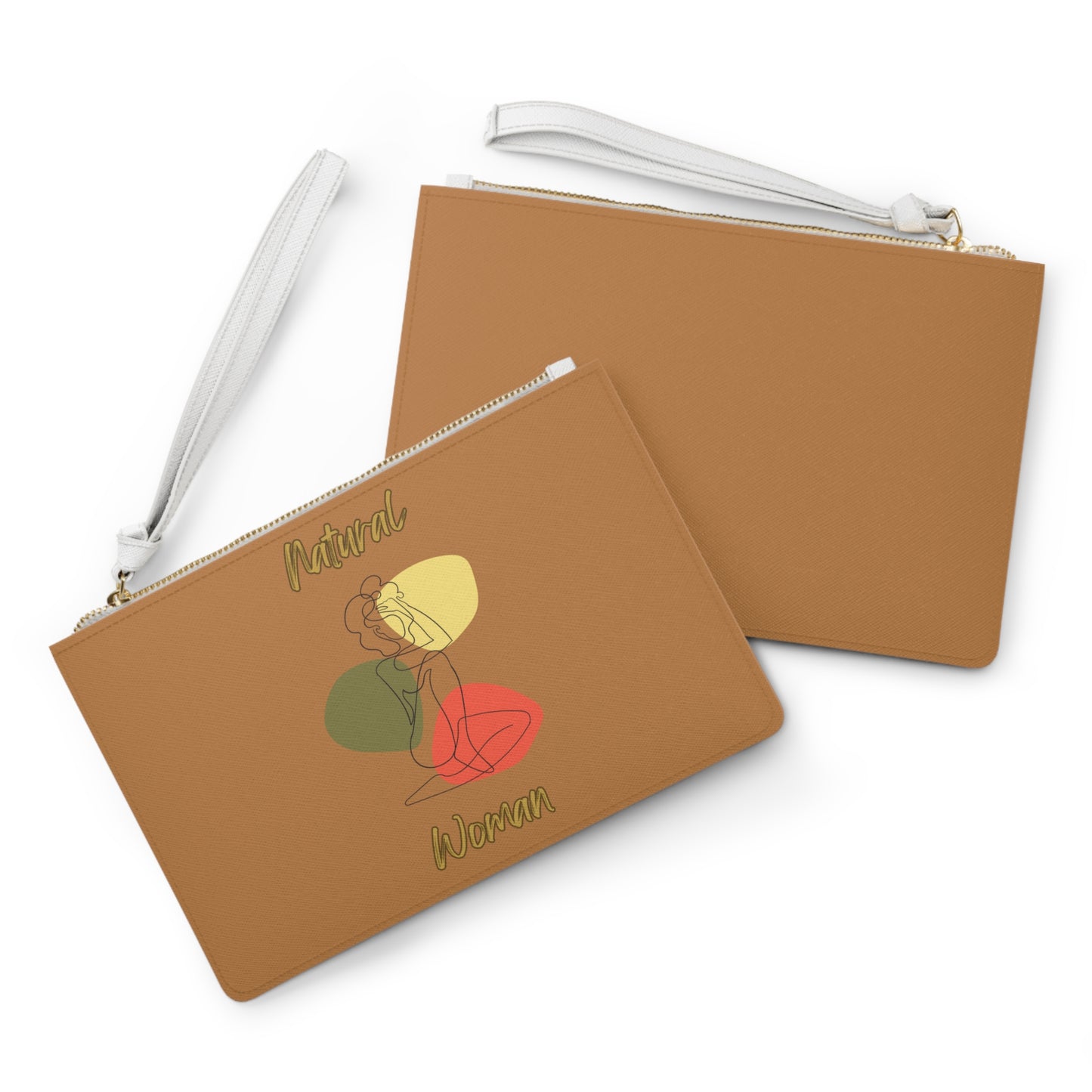 Natural Woman Colorful Pose (BL) Clutch Bag LIGHT BROWN