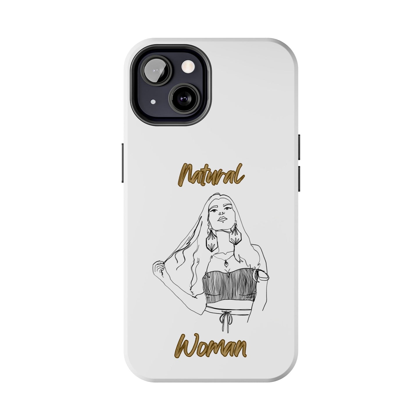 Natural Woman Thinking (BL)Tough Phone Cases WHITE
