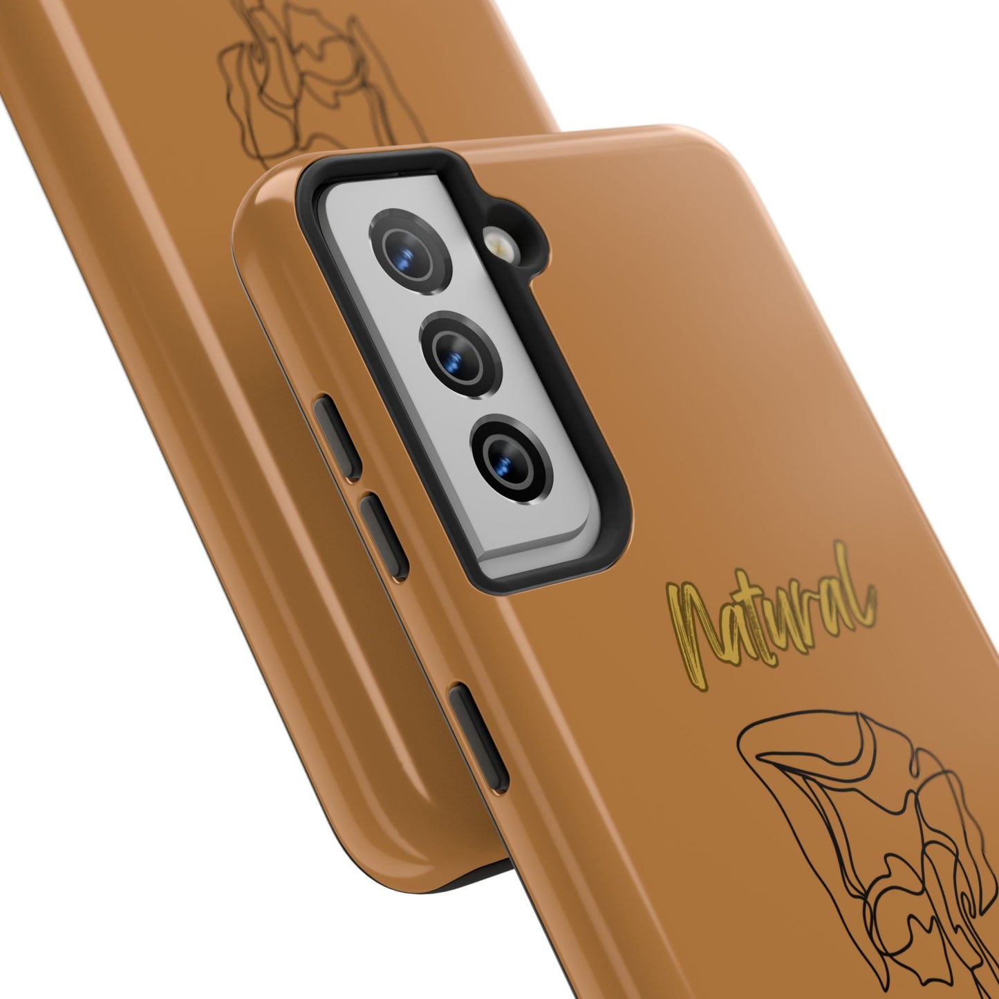 Natural Woman Flexible (BL)Tough Phone Cases LIGHT BROWN