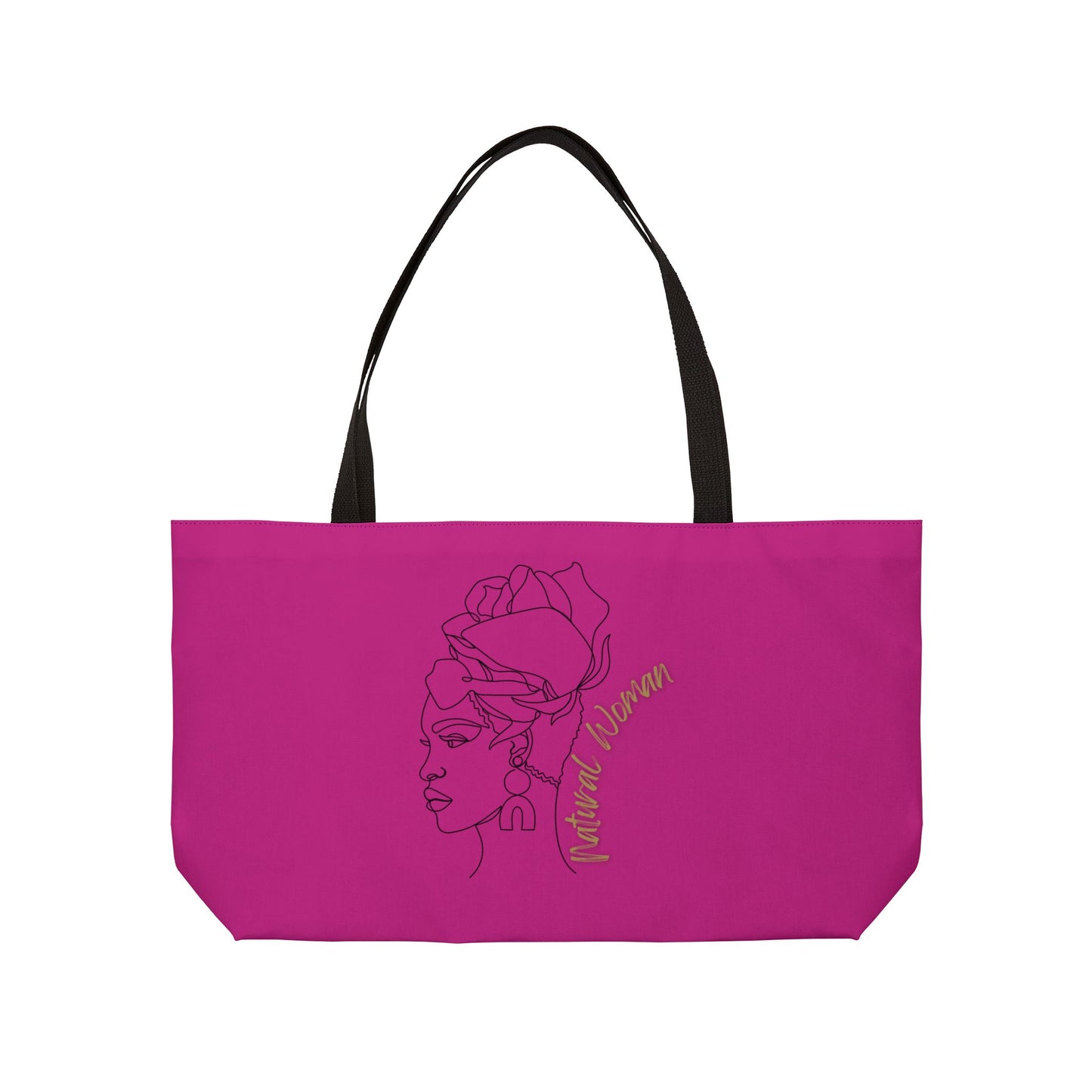 Natural Woman Flower Wrap (BL) Weekender Tote Bag PINK