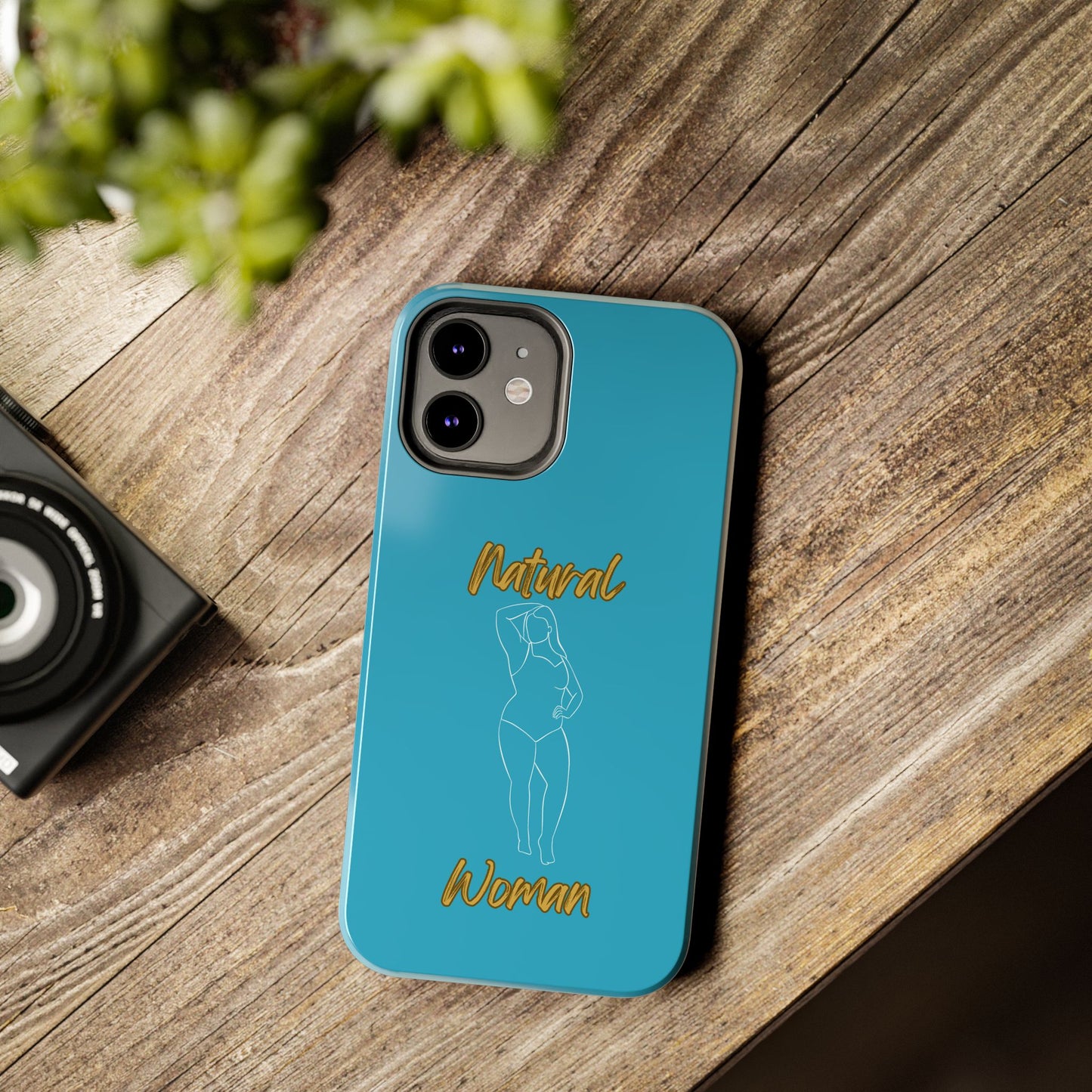 Natural Woman Looking Good (WL)Tough Phone Cases TURQUOISE