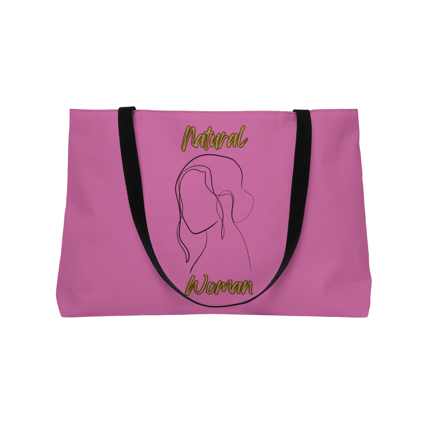 Natural Woman Hanging Hair (BL) Weekender Tote Bag LIGHT PINK