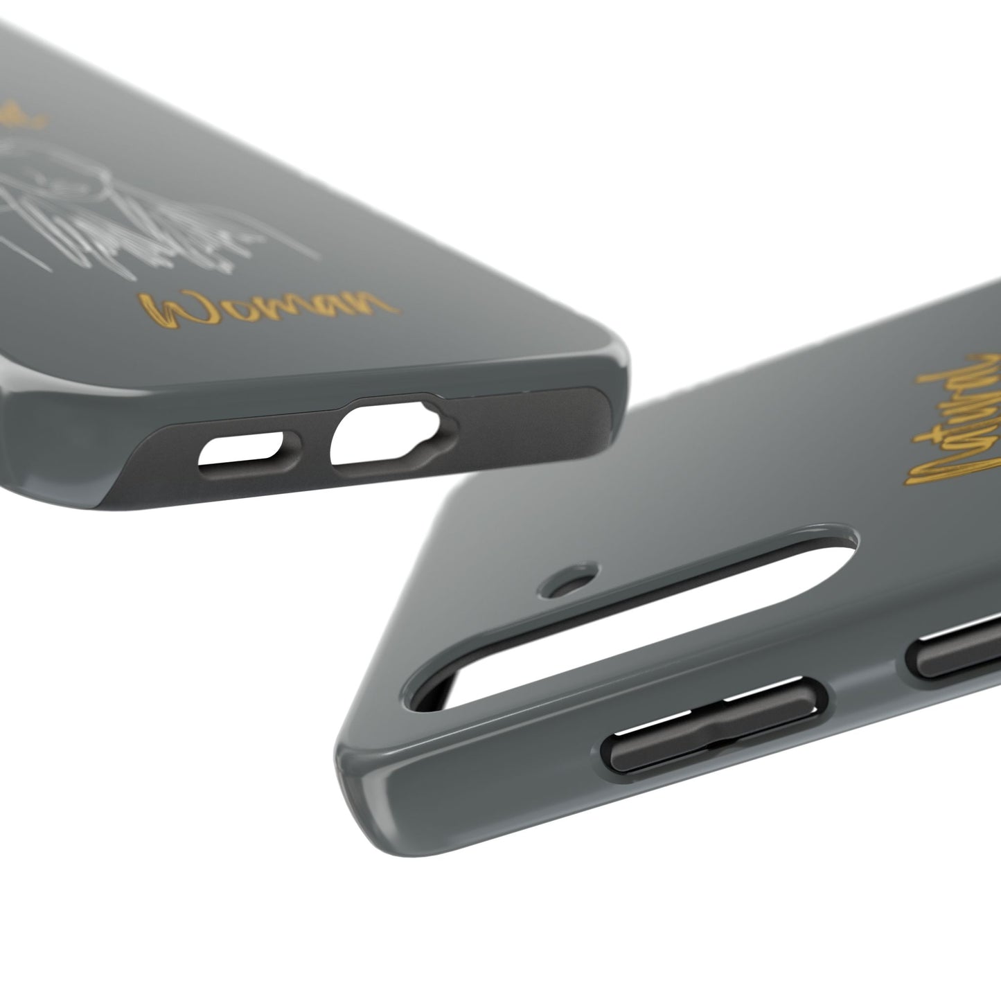 Natural Woman Content (WL)Tough Phone Cases DARK GREY