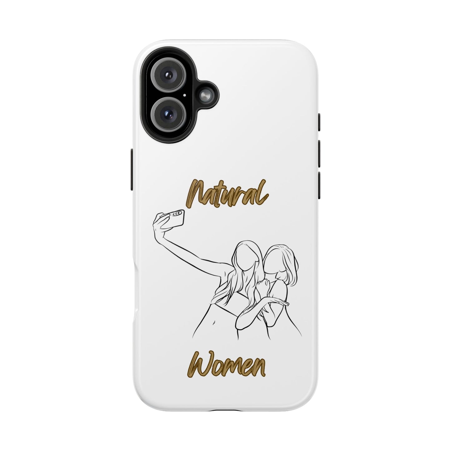 Natural Woman Friends Selfie (BL)Tough Phone Cases WHITE