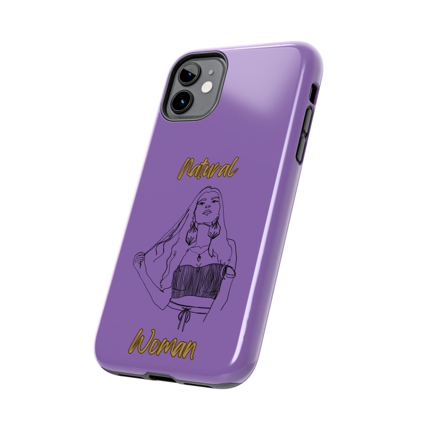 Natural Woman Thinking (BL)Tough Phone Cases LIGHT PURPLE