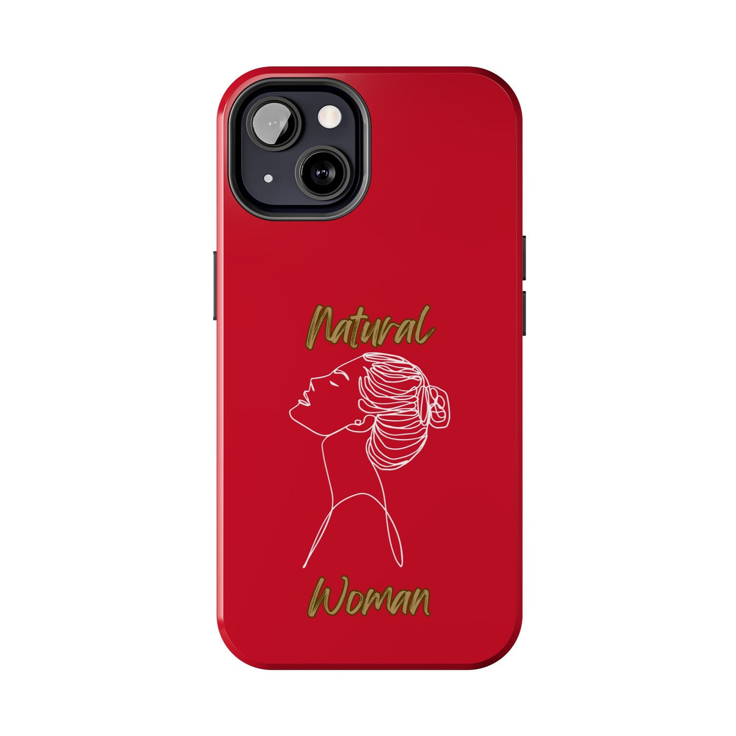 Natural Woman Wet Bun (WL) Tough Phone Cases DARK RED