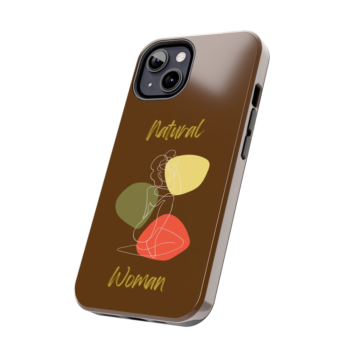 Natural Woman Colorful Pose (WL)Tough Phone Cases BROWN