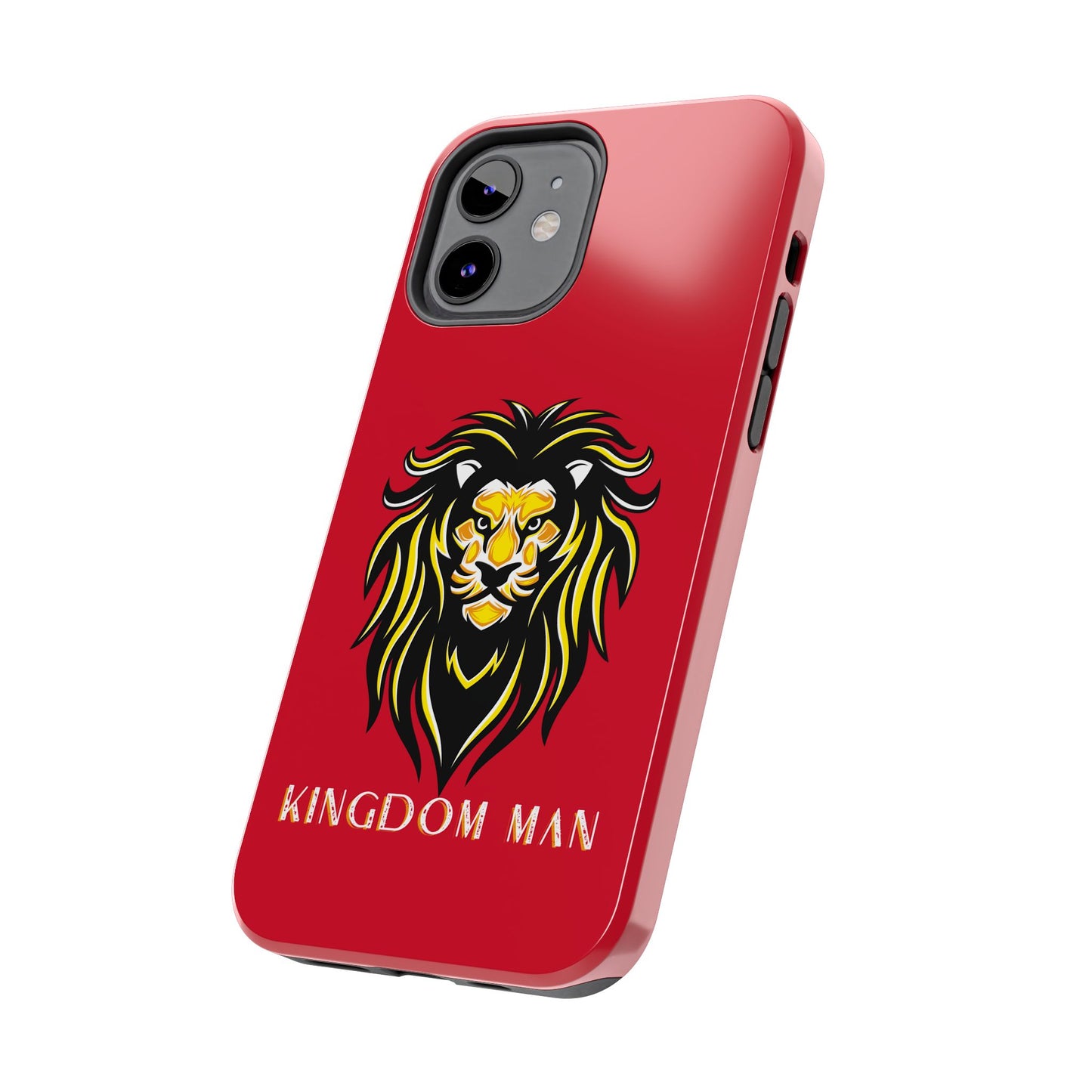 Kingdom Man (White-Gold Label) Tough Phone Case DARK RED