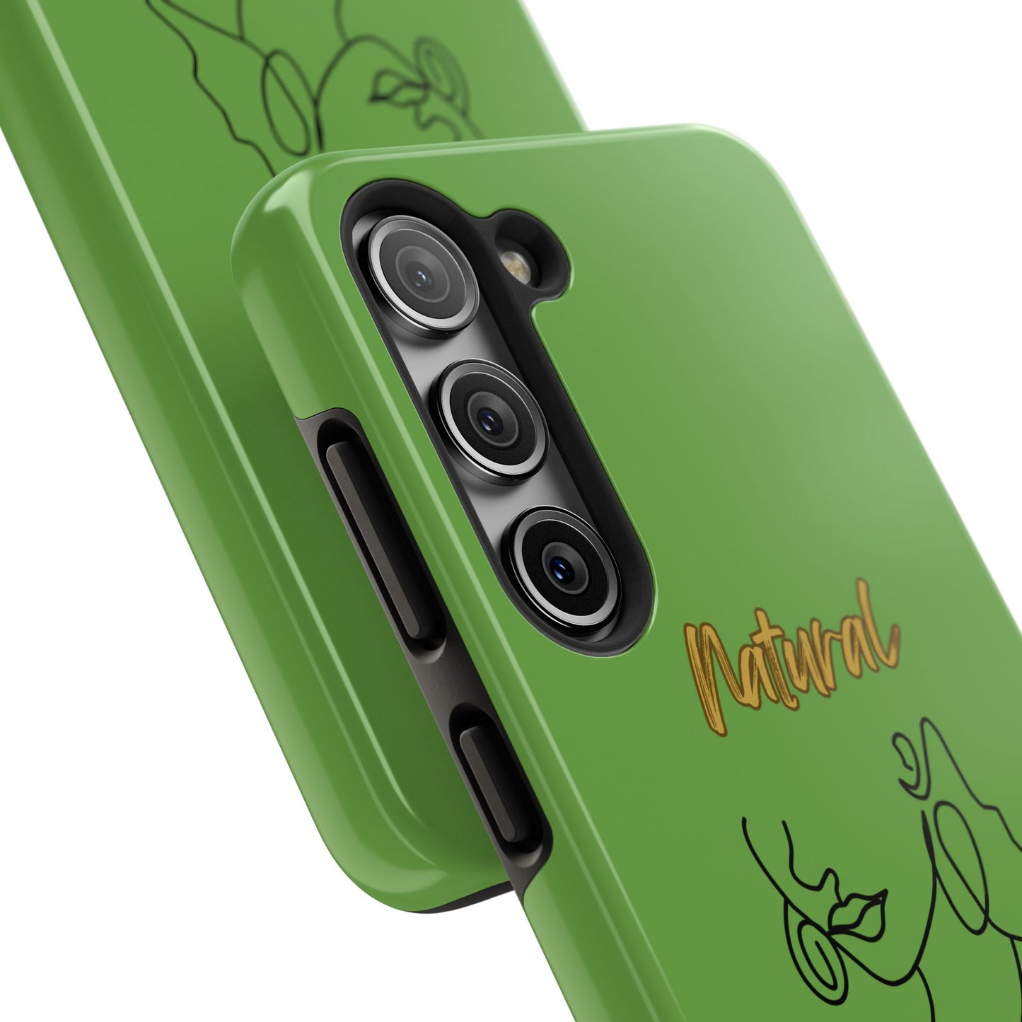 Natural Woman Lips (BL)Tough Phone Cases GREEN