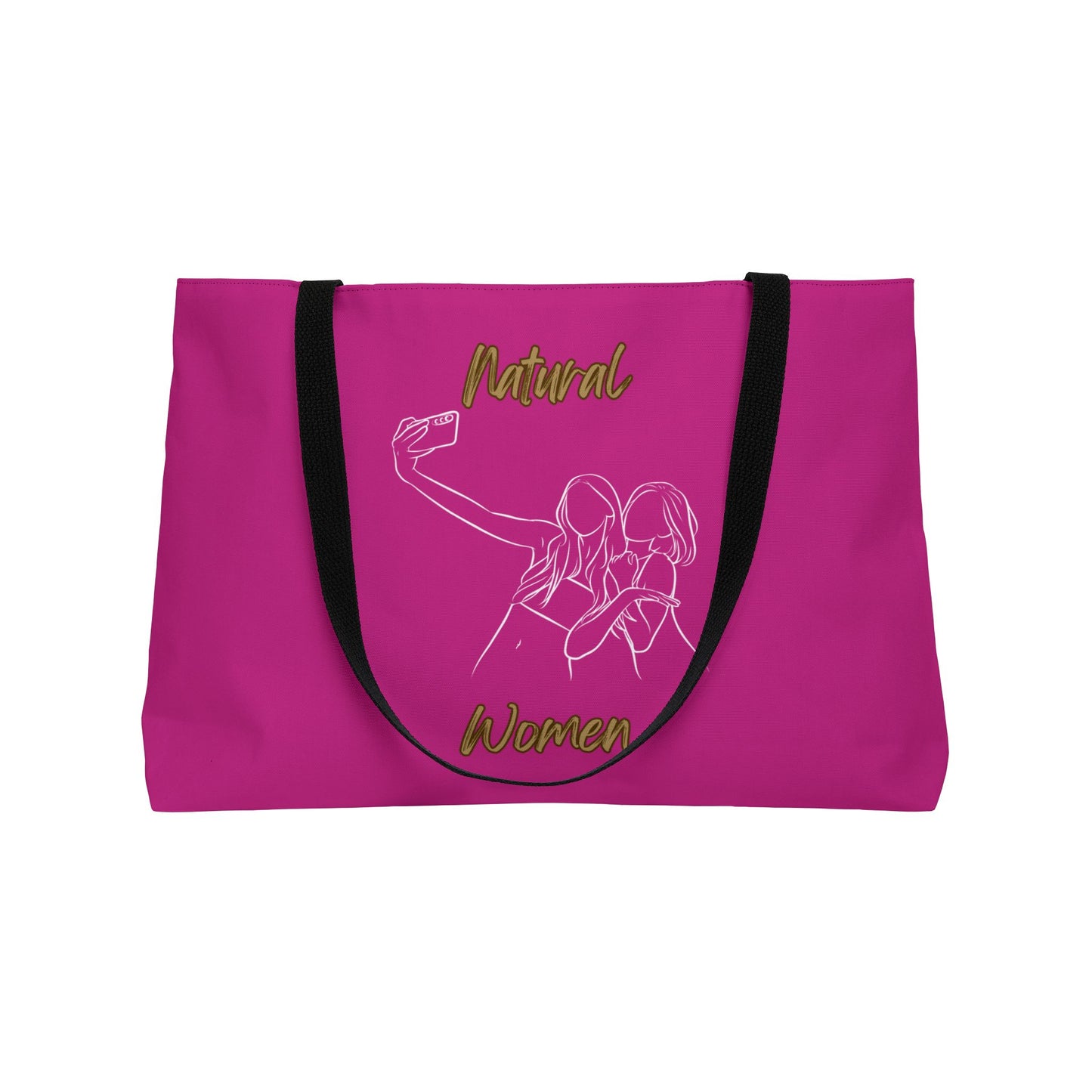 Natural Women Friends Selfie (WL) Weekender Tote Bag PINK