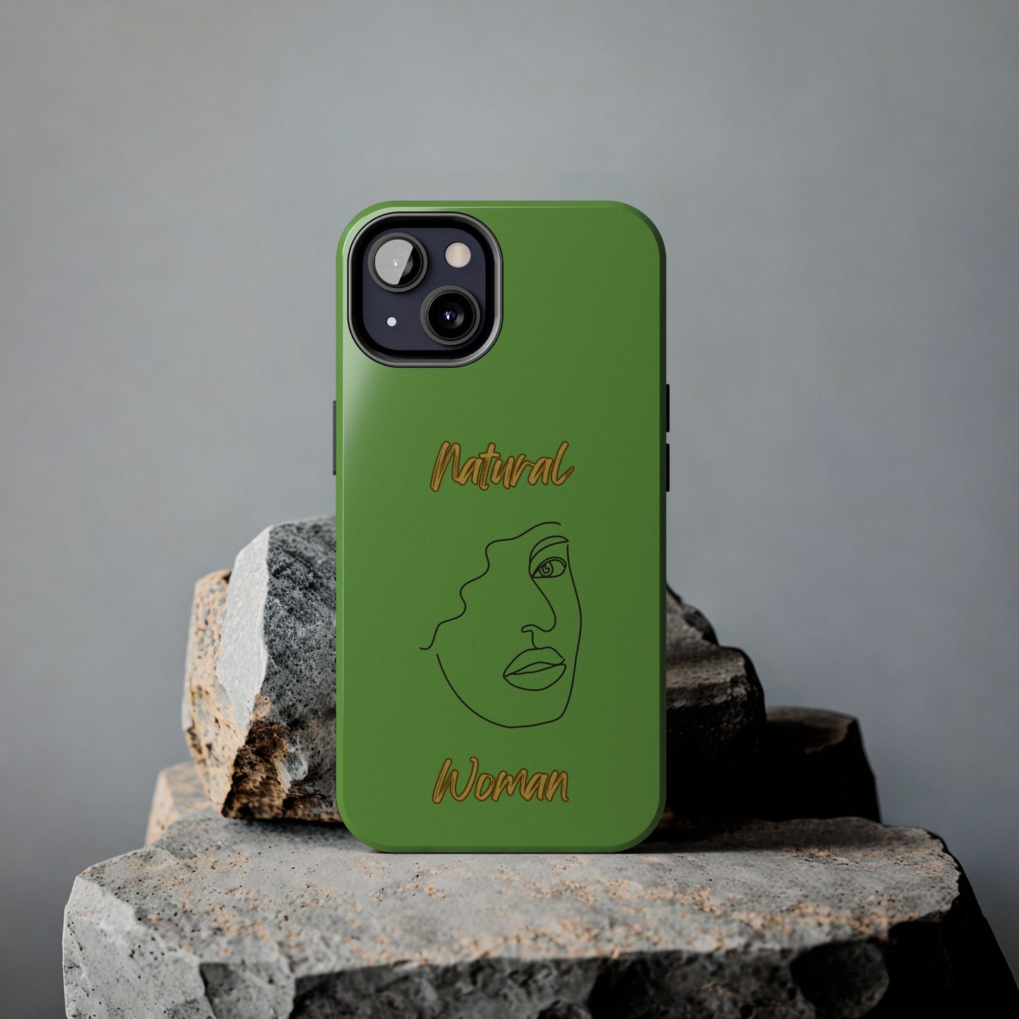 Natural Woman Peekaboo (BL)Tough Phone Cases GREEN