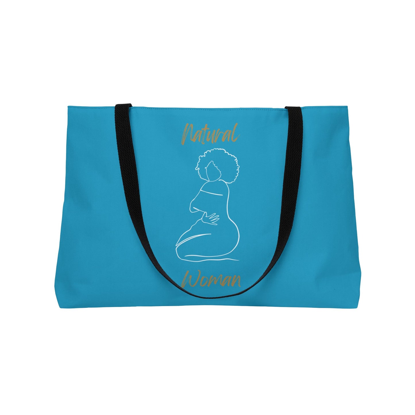 Natural Woman Hug (WL) Weekender Tote Bag TURQUOISE