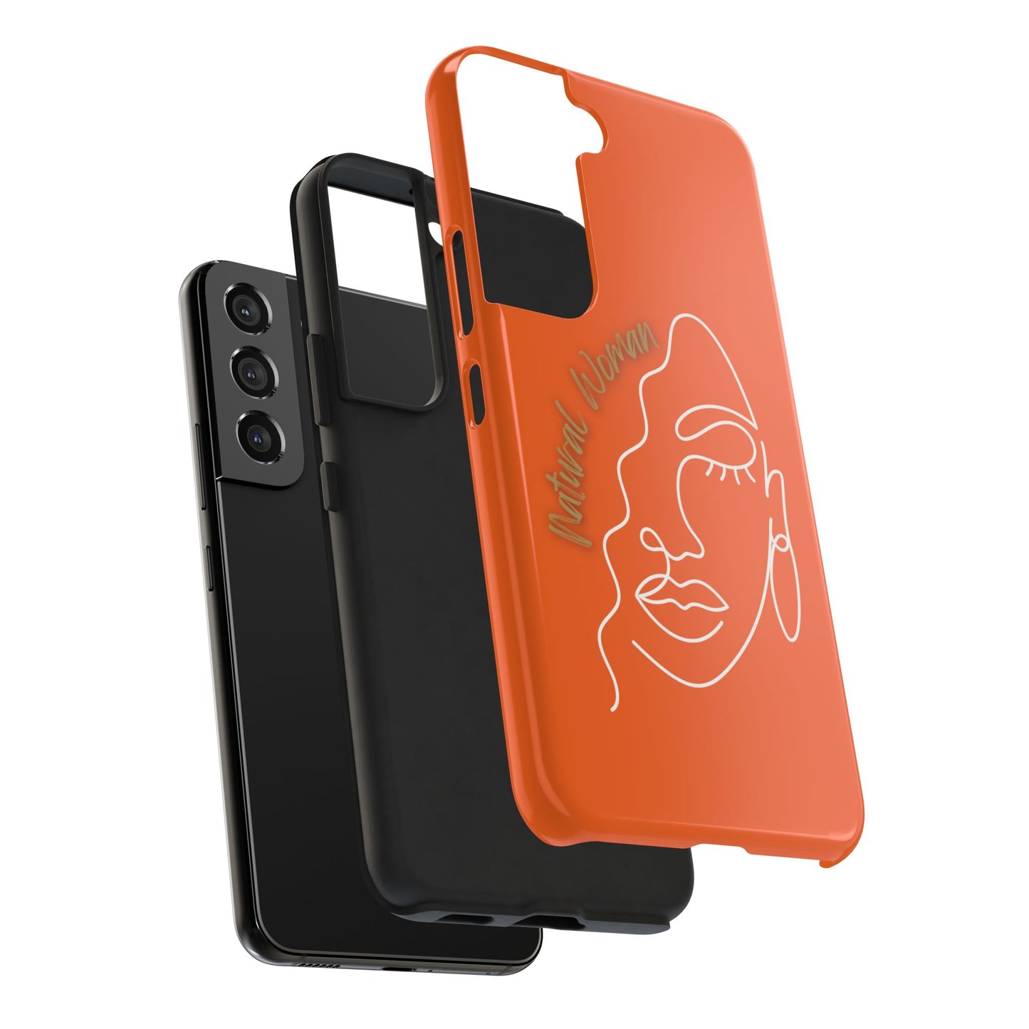 Natural Woman Half Face (WL)Tough Phone Case ORANGE