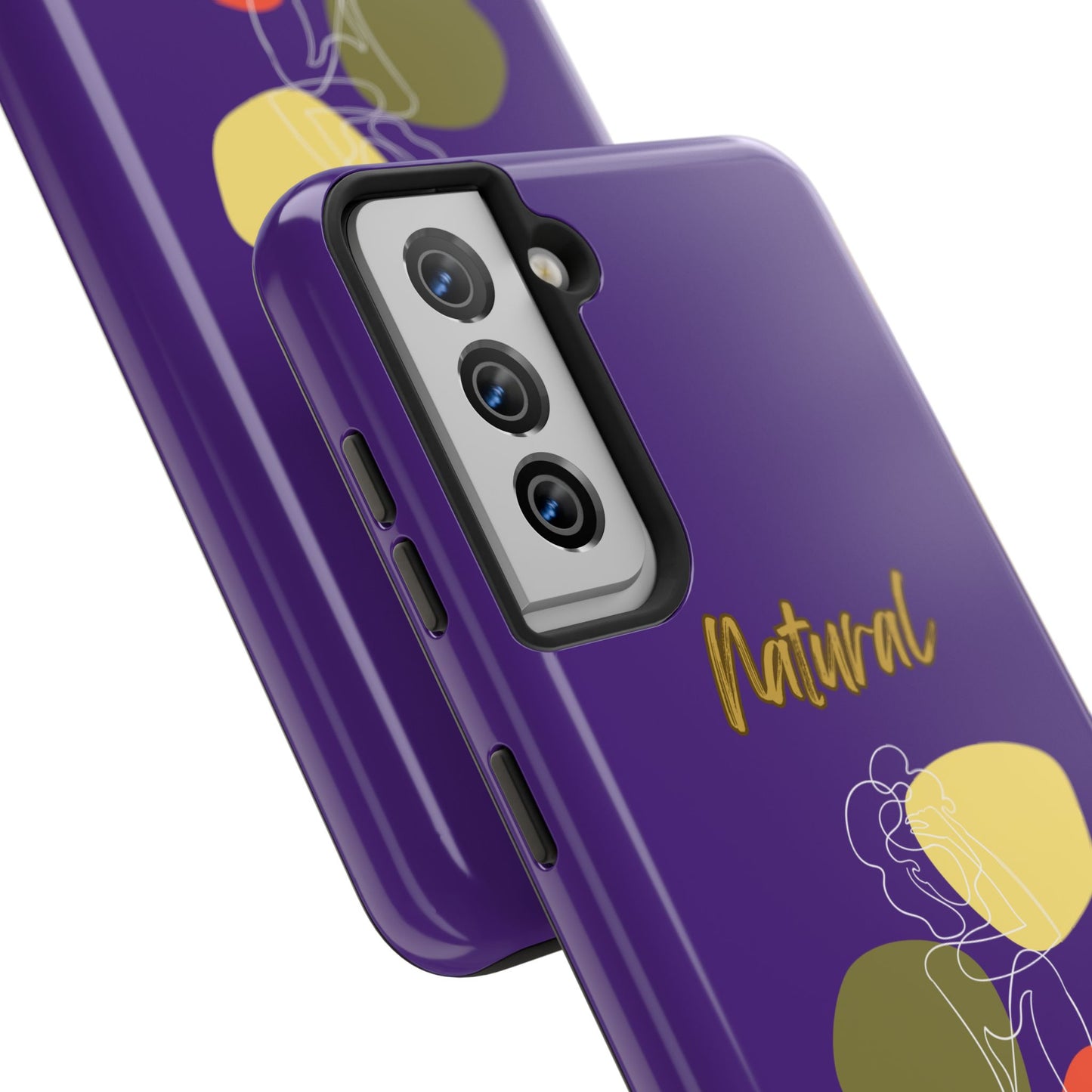 Natural Woman Colorful Pose (WL)Tough Phone Cases PURPLE