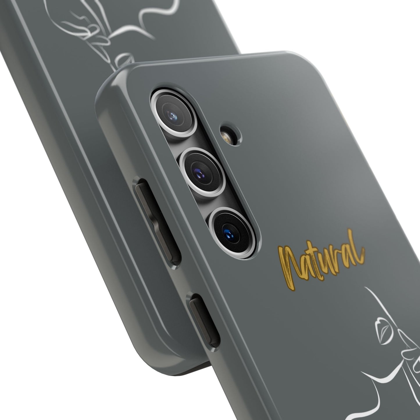 Natural Woman Chin Up (WL)Tough Phone Cases DARK GREY