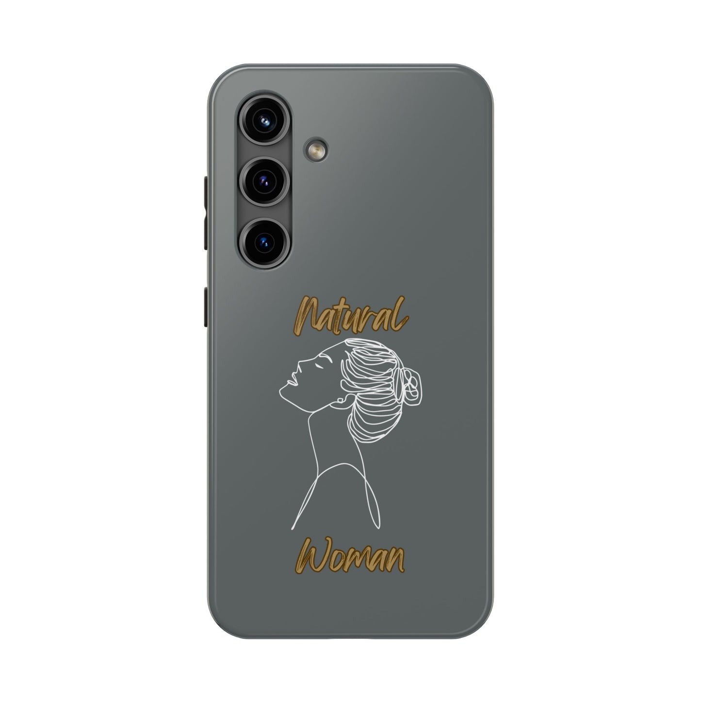 Natural Woman Wet Bun (WL) Tough Phone Cases DARK GREY