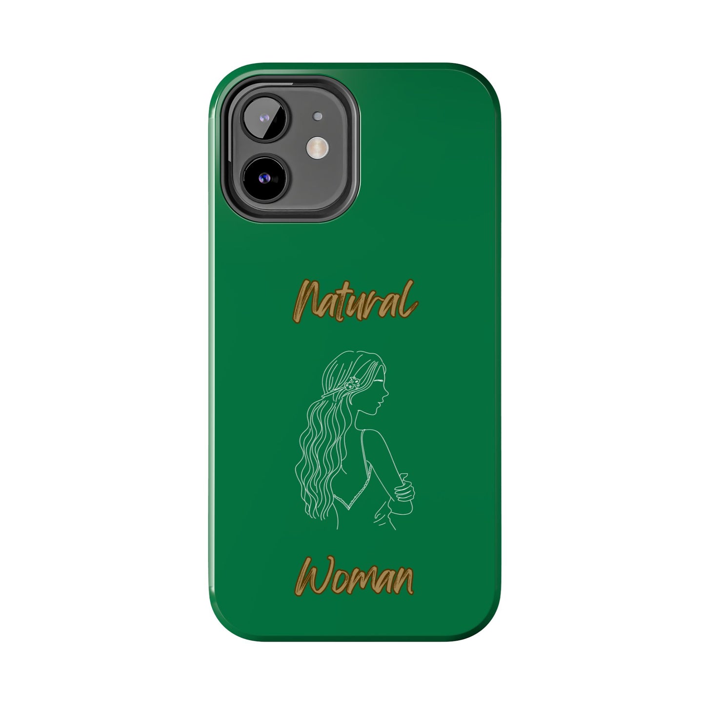 Natural Woman Young Woman (WL)Tough Phone Cases DARK GREEN